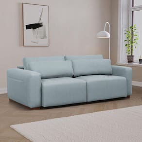 Sofá Essence Retrátil 3 Lugares 200cm Tecido Pet Friendly CabeCasa MadeiraMadeira Verde