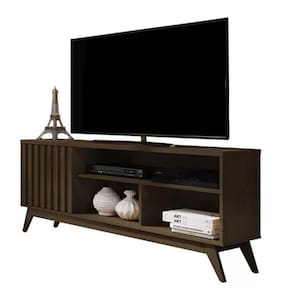 Rack Para TV Até 55 Polegadas Malbec 1.36 Wood Ripado Verdadeiro Cedro – Giga Móveis