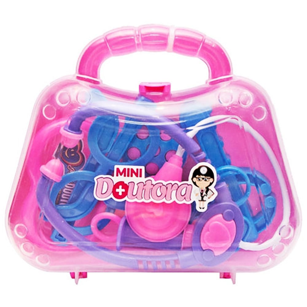 Mini Maleta Médico Rosa Presente Para Menina