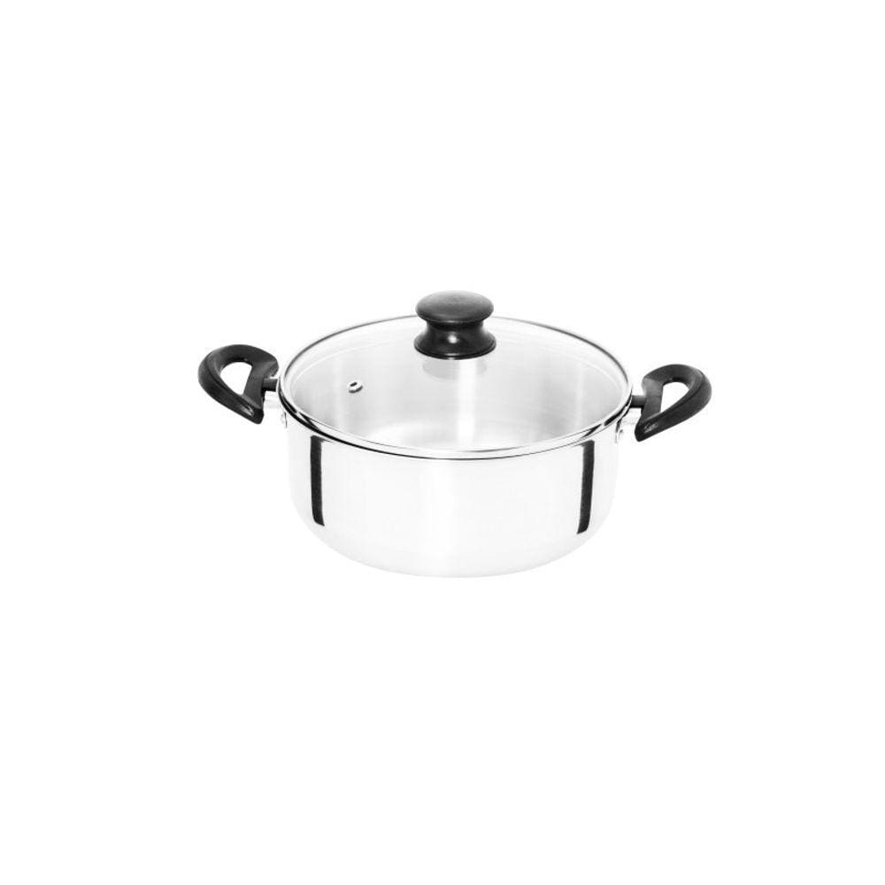 Caçarola Extra - Asa Em Baquelite - Tampa Vidro - Capacidade  2,50 L - Caçarola N° 20