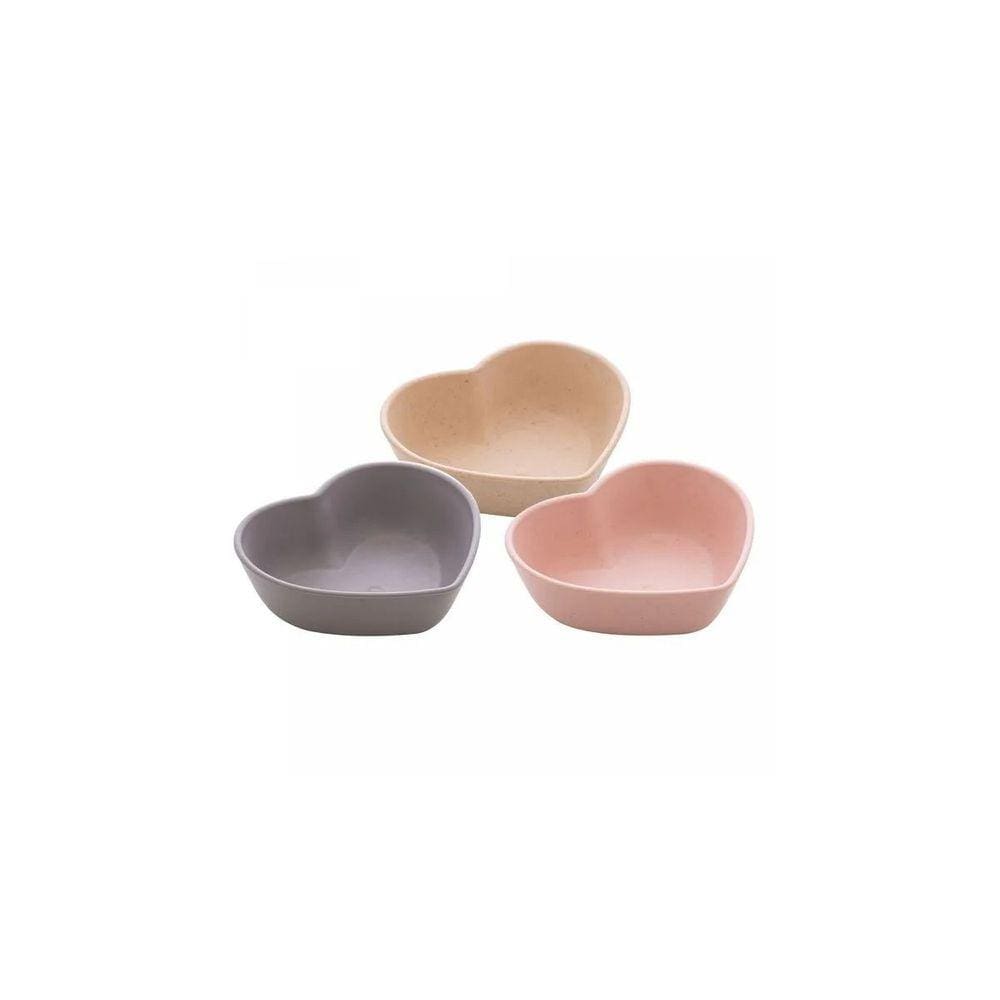 Bowl Coração De Bambu E Pp Lines Diversos 8Cm X 7Cm X 2,5Cm -