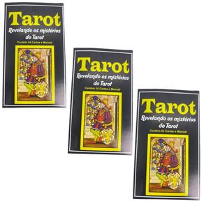 Kit 3 Baralhos Revelando os Mistérios do Tarot 24 Cartas