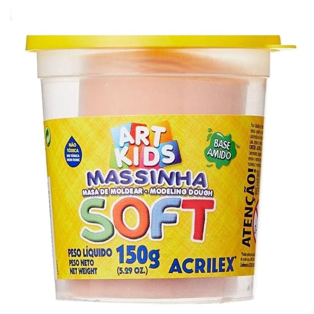 Massa de Modelar SOFT - AMARELO PESSEGO - 150g - ACRILEX