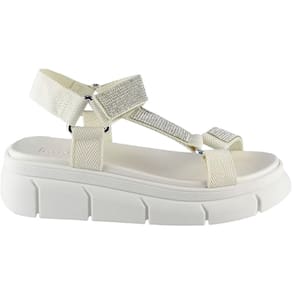 Sandália Feminina Casual Dia a Dia Plataforma com Strass Moleca 5483.109
