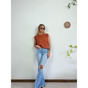 Camiseta Aveloz Feminina Muscle Tee Terracota
