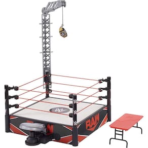 Playset Mattel WWE Wrekkin Kickout Ring com acessórios