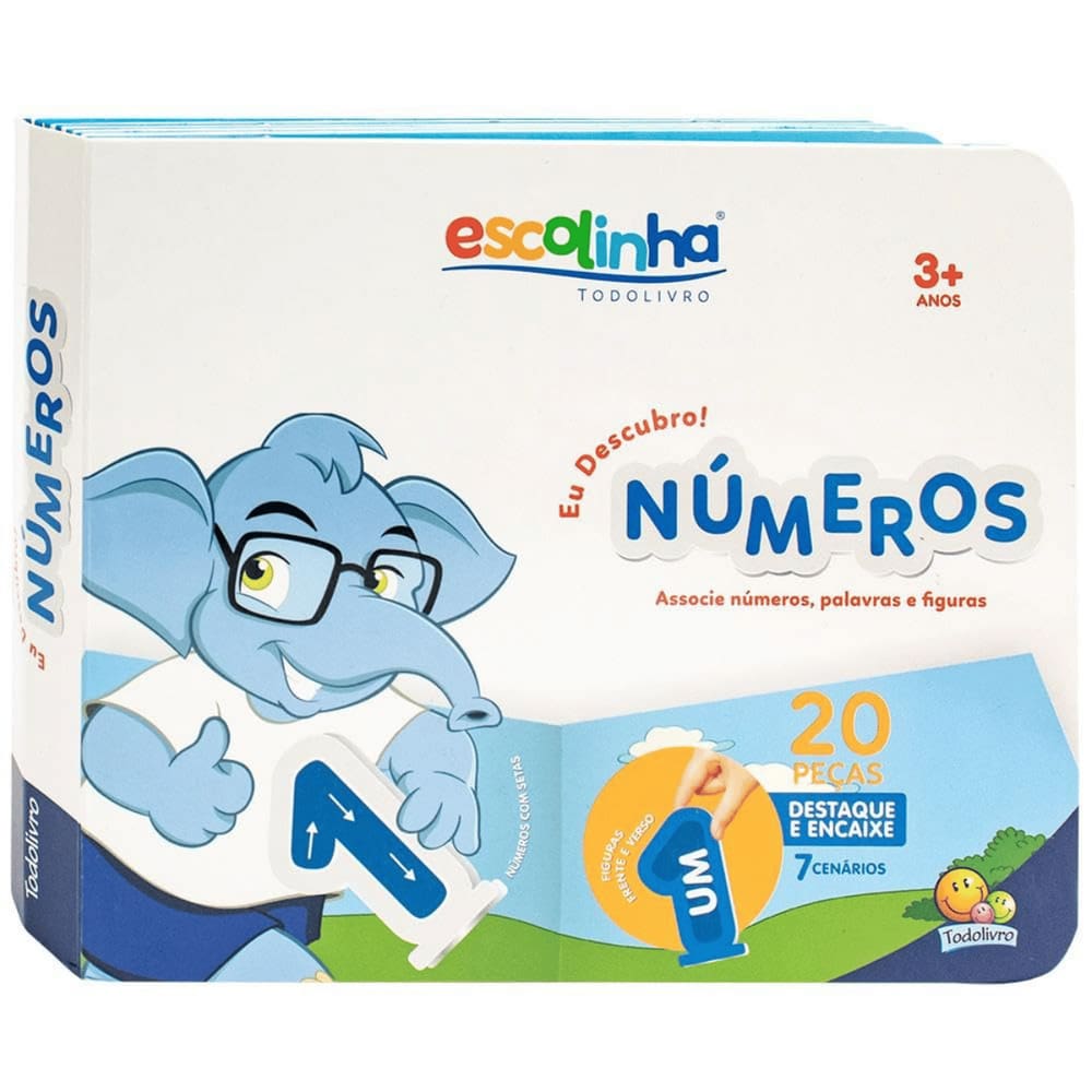 Livro Educativo Escolinha Eu Descubro! Números