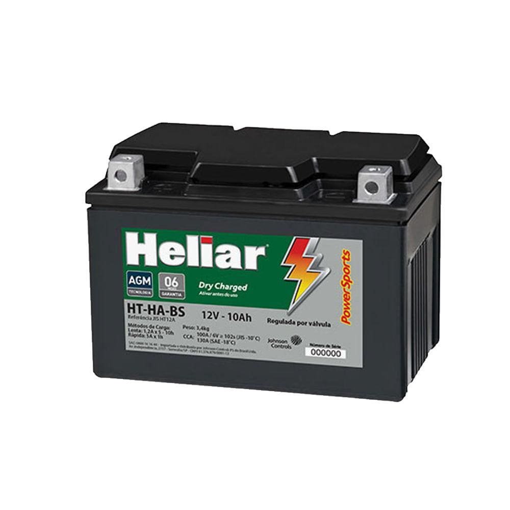 Bateria Moto HT12A-BS Burgman 400 Next250 Heliar 10Ah Selada