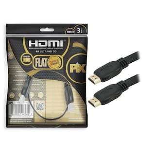 Cabo Hdmi 2 0 Flat 3 Metros 4k Hdr 19 Pinos Pix 018 5023