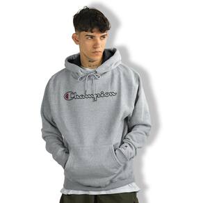 Moletom Champion Cang Logo Contour Script Gray