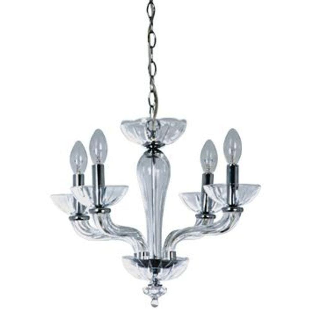 Lustre Pendente Hésion Em Cristal Com 4 Lamp. Para Led