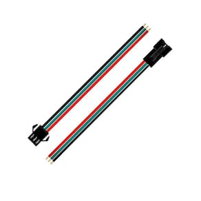 Cabo de conexão de fio de 20 pares SM JST 3 PIN para faixa de LED