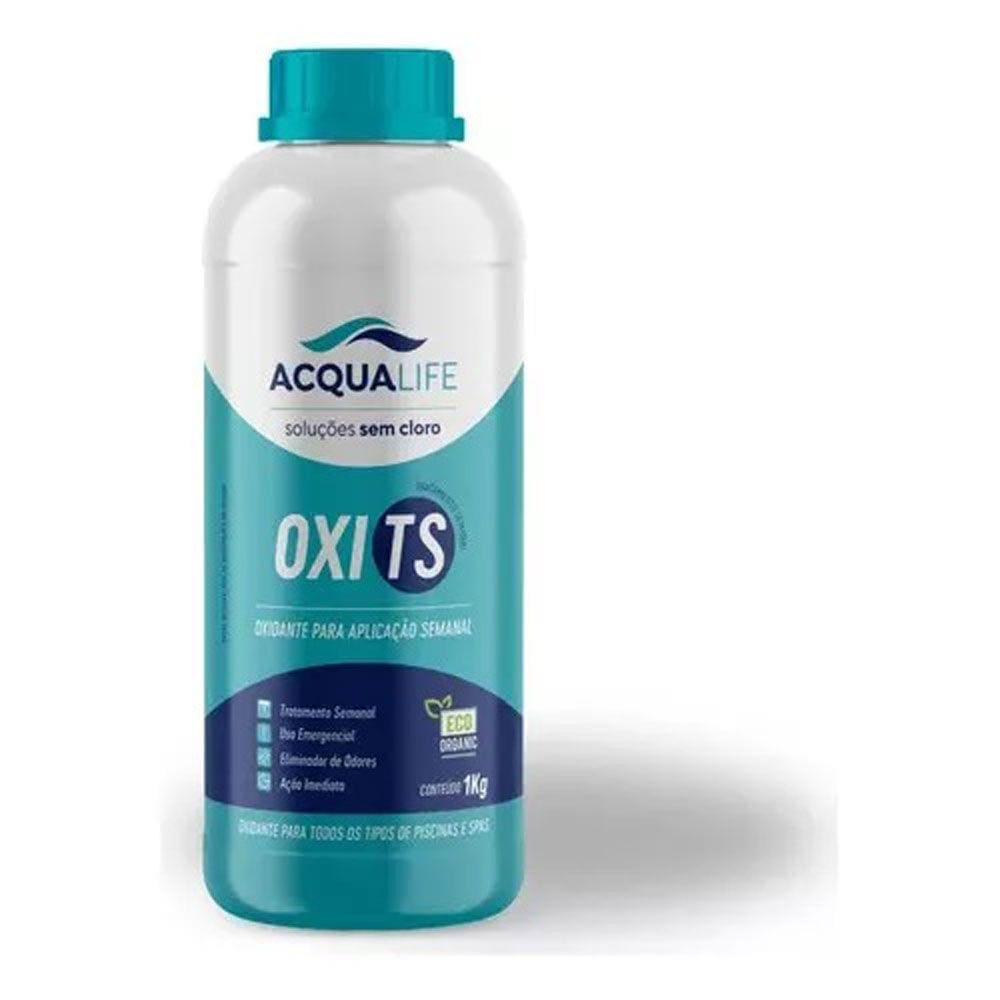 Oxidante Piscinas e Spas Oxi TS 1kg Peróxido em Pó Acqualife