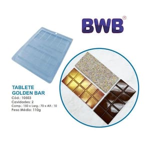 Forma tablet Gonden Bar simples Chocolate bwb 10503 Tradicional Páscoa