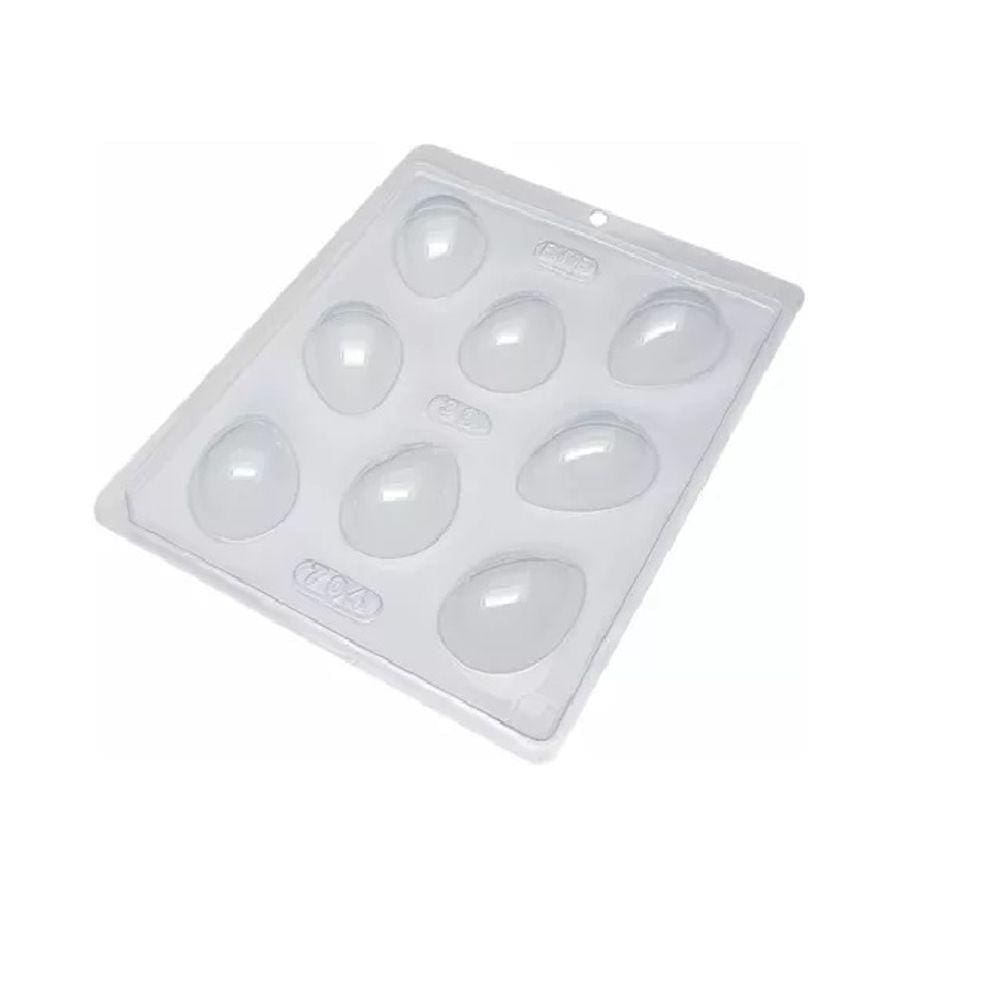 3 Formas de ovo de pascoa liso 30g bwb simples 704 Tradicional Chocolate