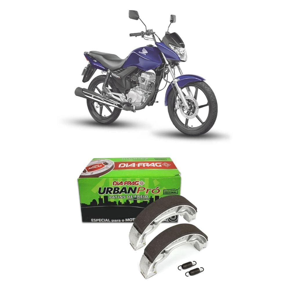 Patim Lona Freio Dia-Frag Honda CG 150 160 Titan Fan C/ Mola