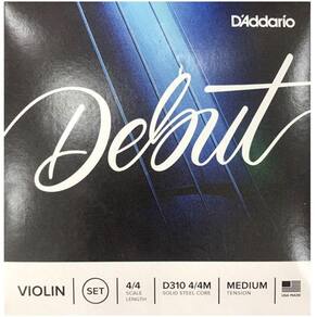 Encordoamento D`ADDARIO DEBUT para Violino Strings D310 4/4 - Medium
