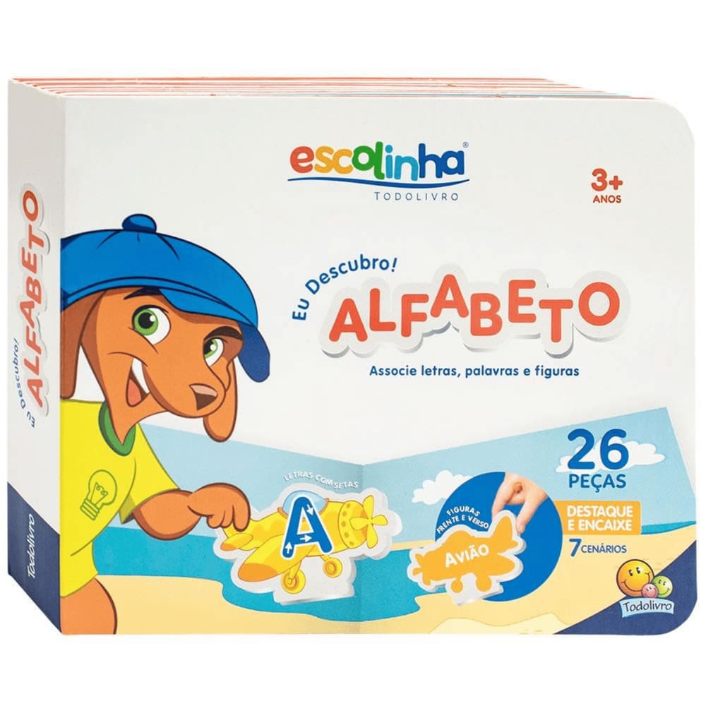 Livro Educativo Escolinha Eu Descubro! Alfabeto