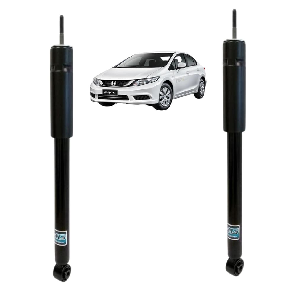 Par Amortecedor Pressurizado Nakata Traseiro Honda Civic G9 1.8 2012 A 2016
