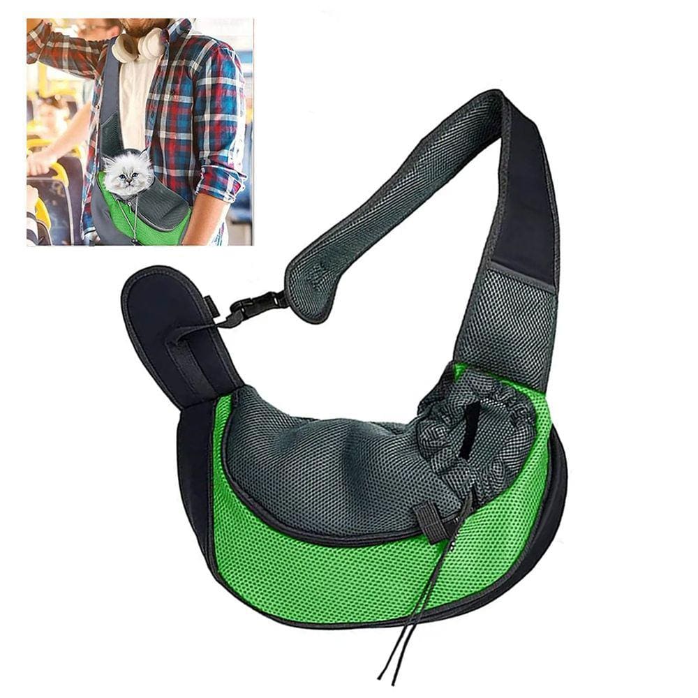 Bolsa Canguru Cao Gato Cachorro Pet Mochila Carregador Ombros Costas Pequeno Porte