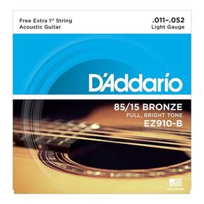 Encordoamento Aço para Violão - D`ADDARIO - EZ910 - 011
