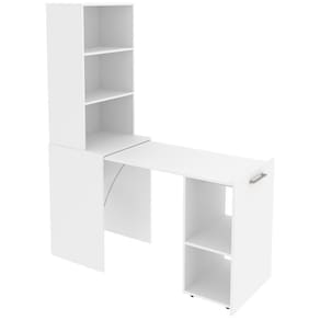 Armario Escrivaninha Multiuso Retratil 5 Nicho Me4171 Branco Tecno Mobili Branco