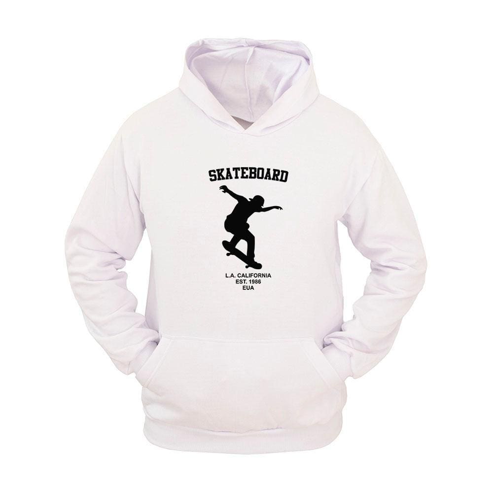 Moletom Masculino Canguru Flanelado Skate California Inverno