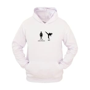 Moletom Masculino Canguru Flanelado Your Girlfriend Inverno