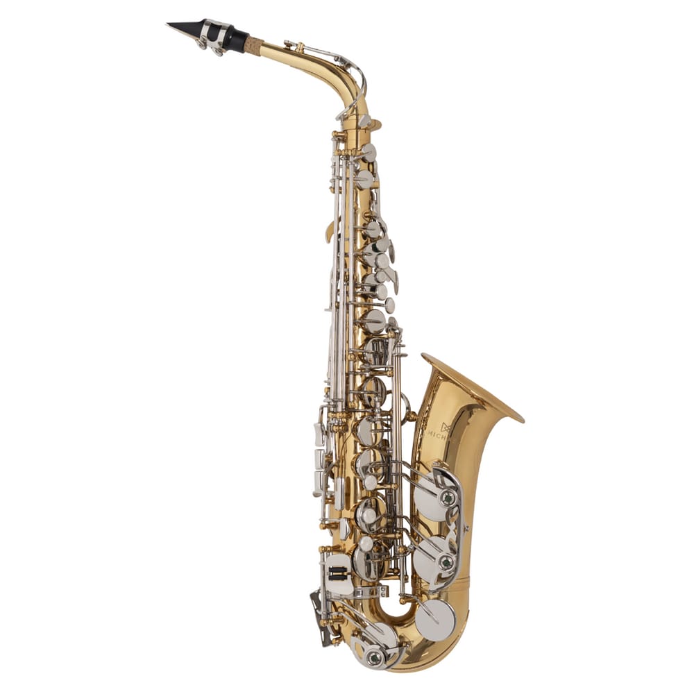 Saxofone Alto MICHAEL Laqueado com Chaves Niqueladas - WASM32