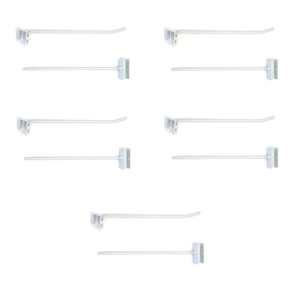 Gancheira Simples Lx 25 Cm Branco Kit 10