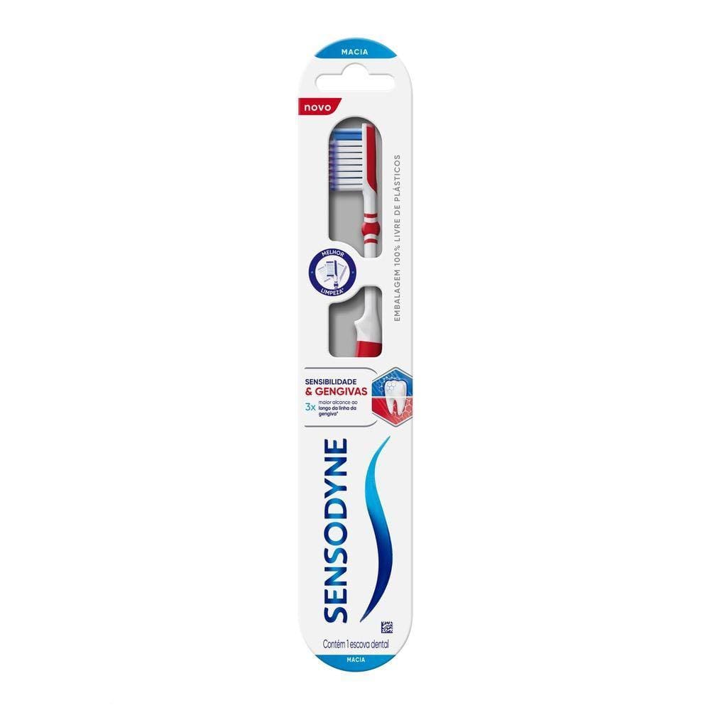 Escova Dental Sensodyne Sensibilidade e Gengivas 1 Unidade
