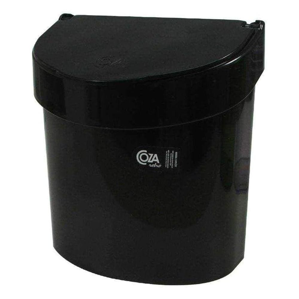 Lixeira para Pia Coza Glass 2,7 Litros Preto