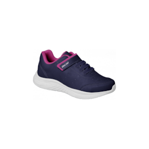 Tênis Infantil Feminino Bical Gamer Fita Aderente Marinho Pink