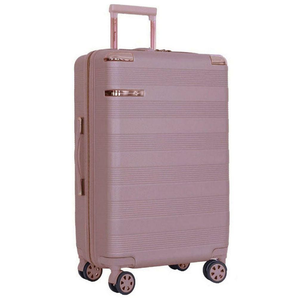 Mala De Viagem Grande Rodas 360° Cadeado TSA007 Alça Lateral e Superior ABS 28 Argos Rosé Cruzeiro