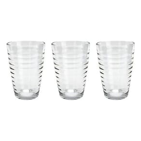 Jogo 3 Copos Vidro Bebida Água Suco Refrigerante 330ml Casa
