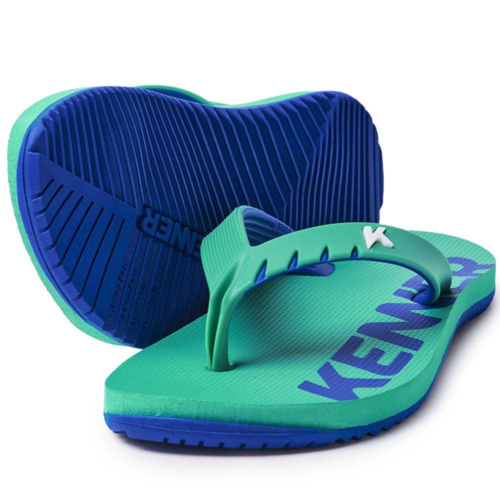 Chinelo Infantil Kenner Red Kids - Verde e Azul
