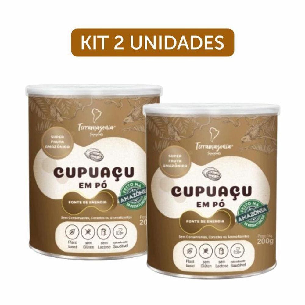 Kit 2X: Cupuaçu Em Pó Sem Glúten Lata Terramazonia 200G