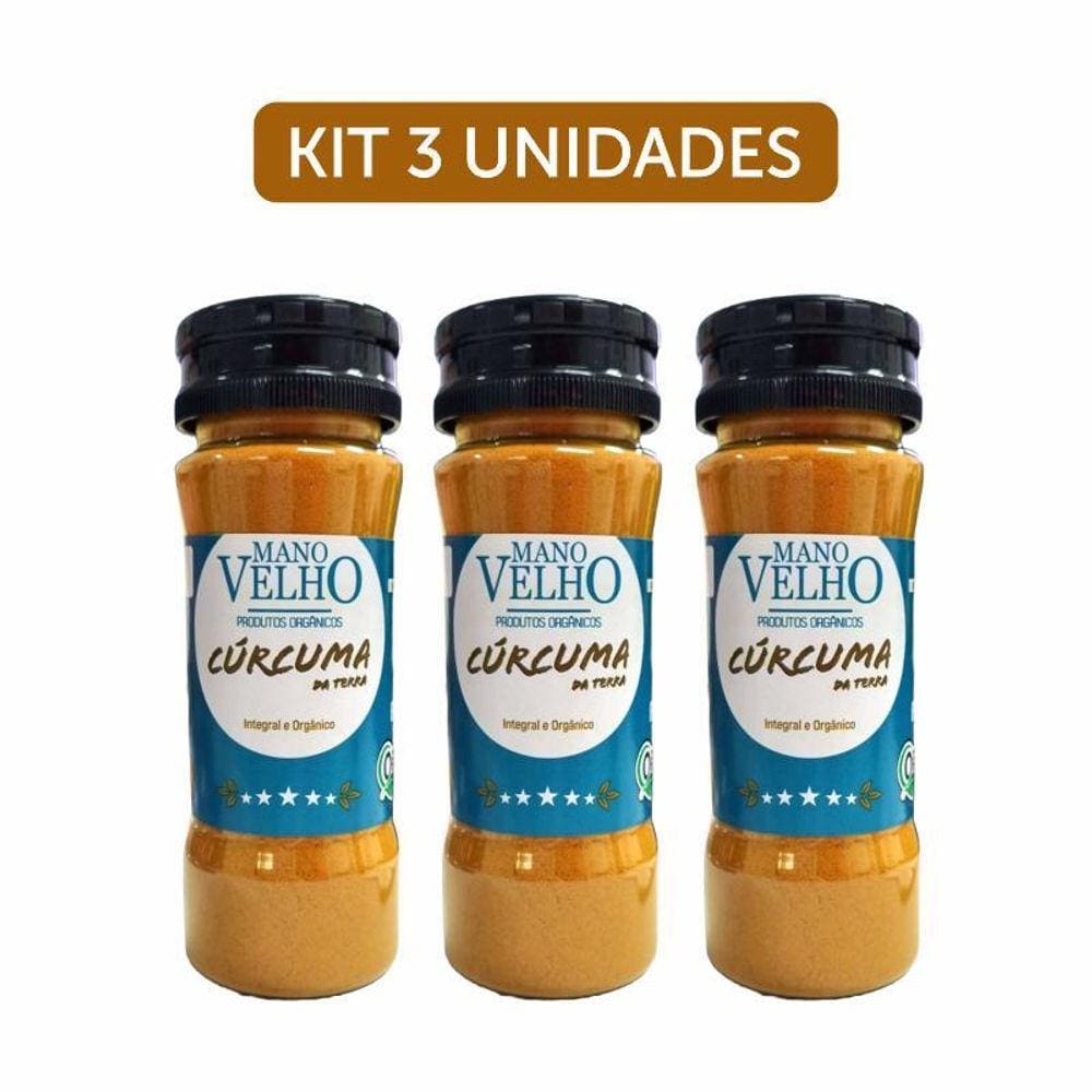 Kit 3X: Cúrcuma Em Pó Orgânica Mano Velho 60G
