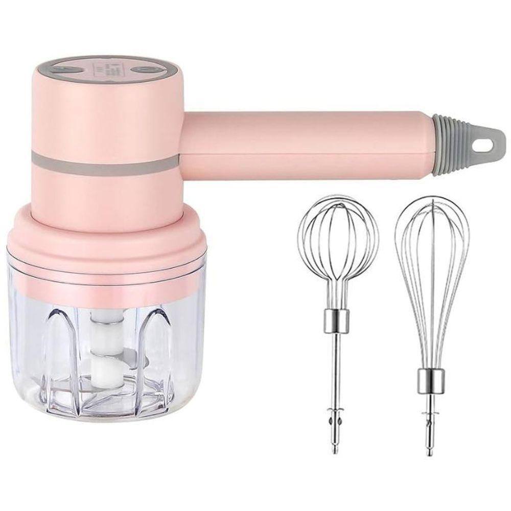 Mini Processador De Alimentos Mixer 2 Em 1 Sem Fio