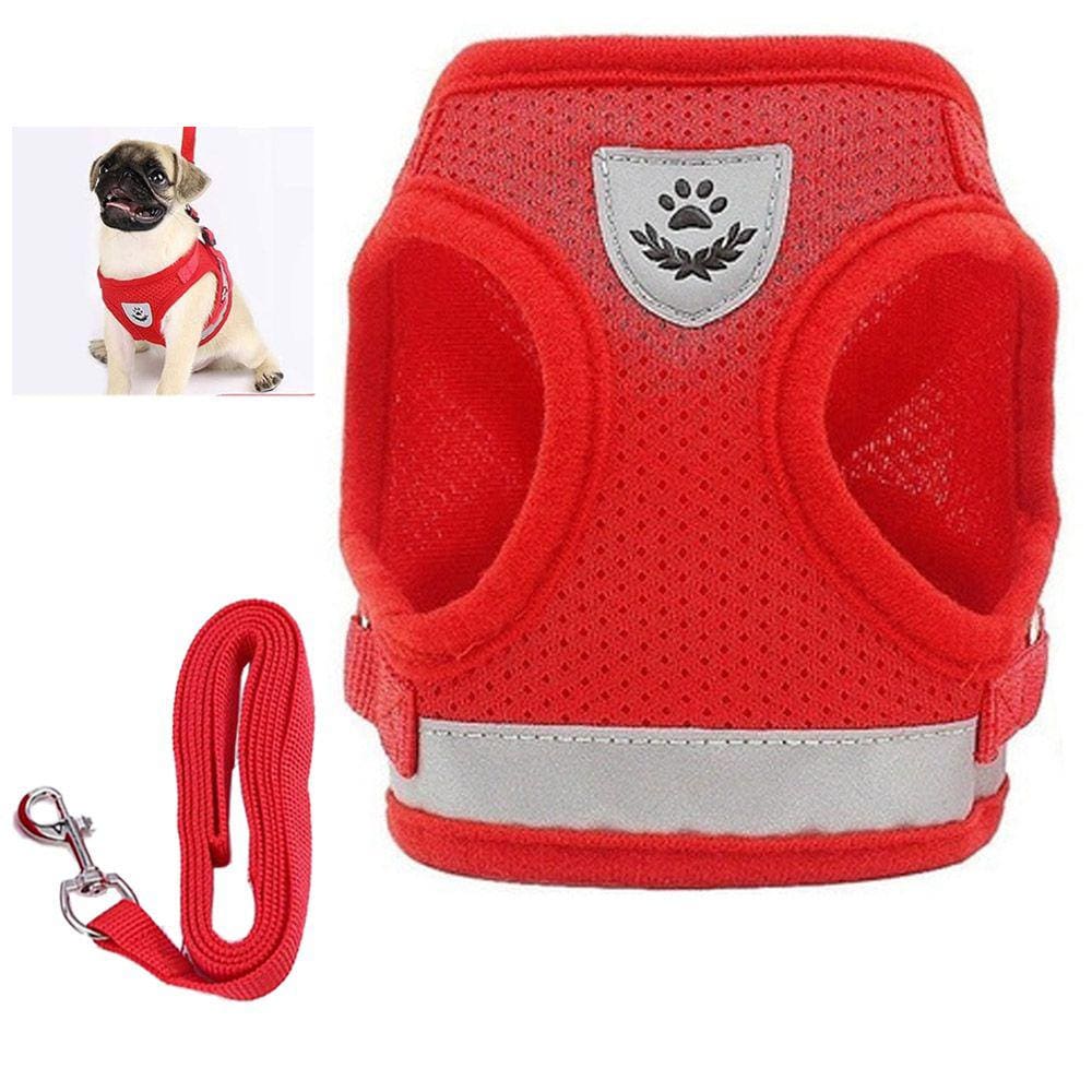 Peitoral Guia Cachorro Gato Cao Pet Colete Faixa Refletiva Coleira Animal de Estimaçao Passeio Resistente Caminhada Segurança Lazer