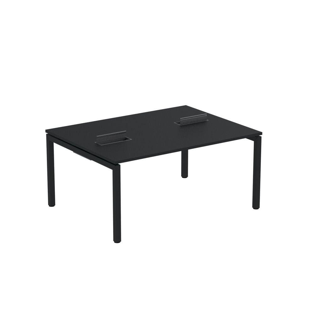 Mesa Plataforma Dupla com Pé de Aço para Coworking 150x120 Pdc15/12/2p Preto