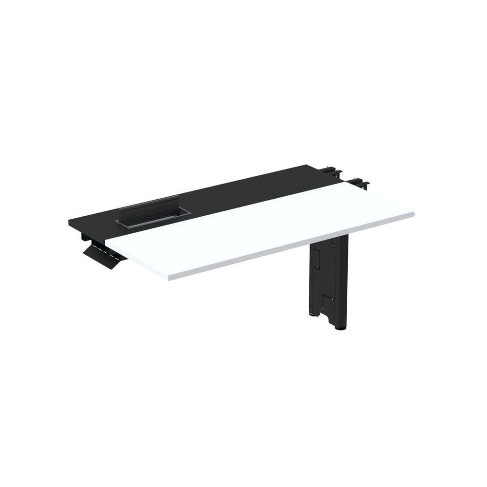 Complemento da Mesa Plataforma para Coworking 150x792 Cplpsc150 Branco/Preto