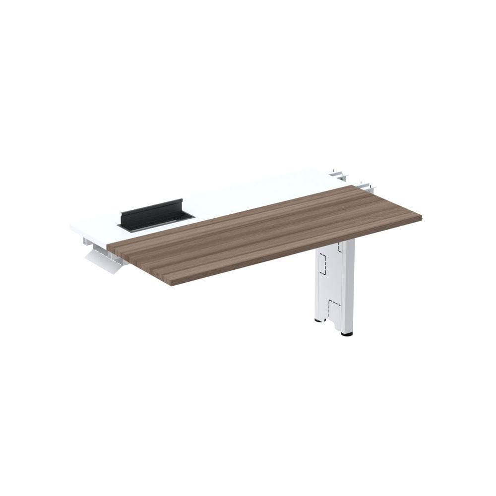 Complemento de Plataforma Corporativa 110x792 Cplpsc110 Walnut/Branco