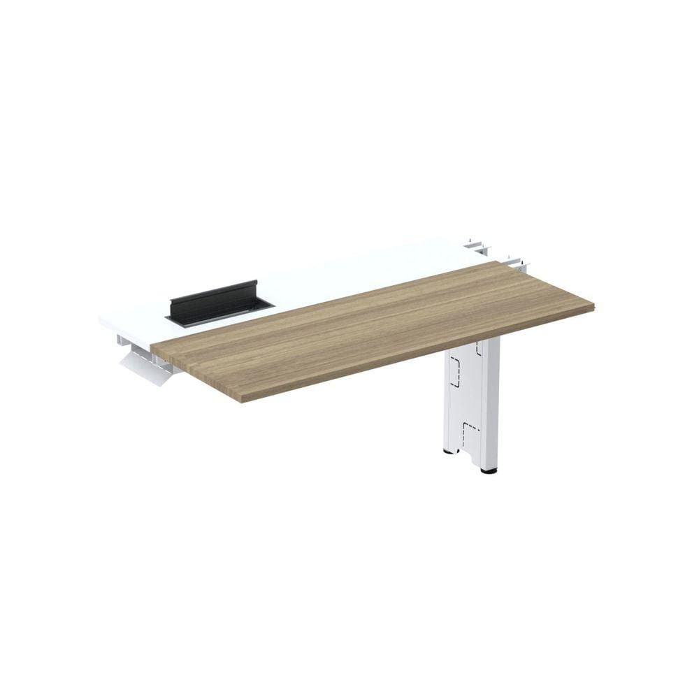 Complemento de Plataforma Corporativa 130x792 Cplpsc130 Noce Naturalle/Branco