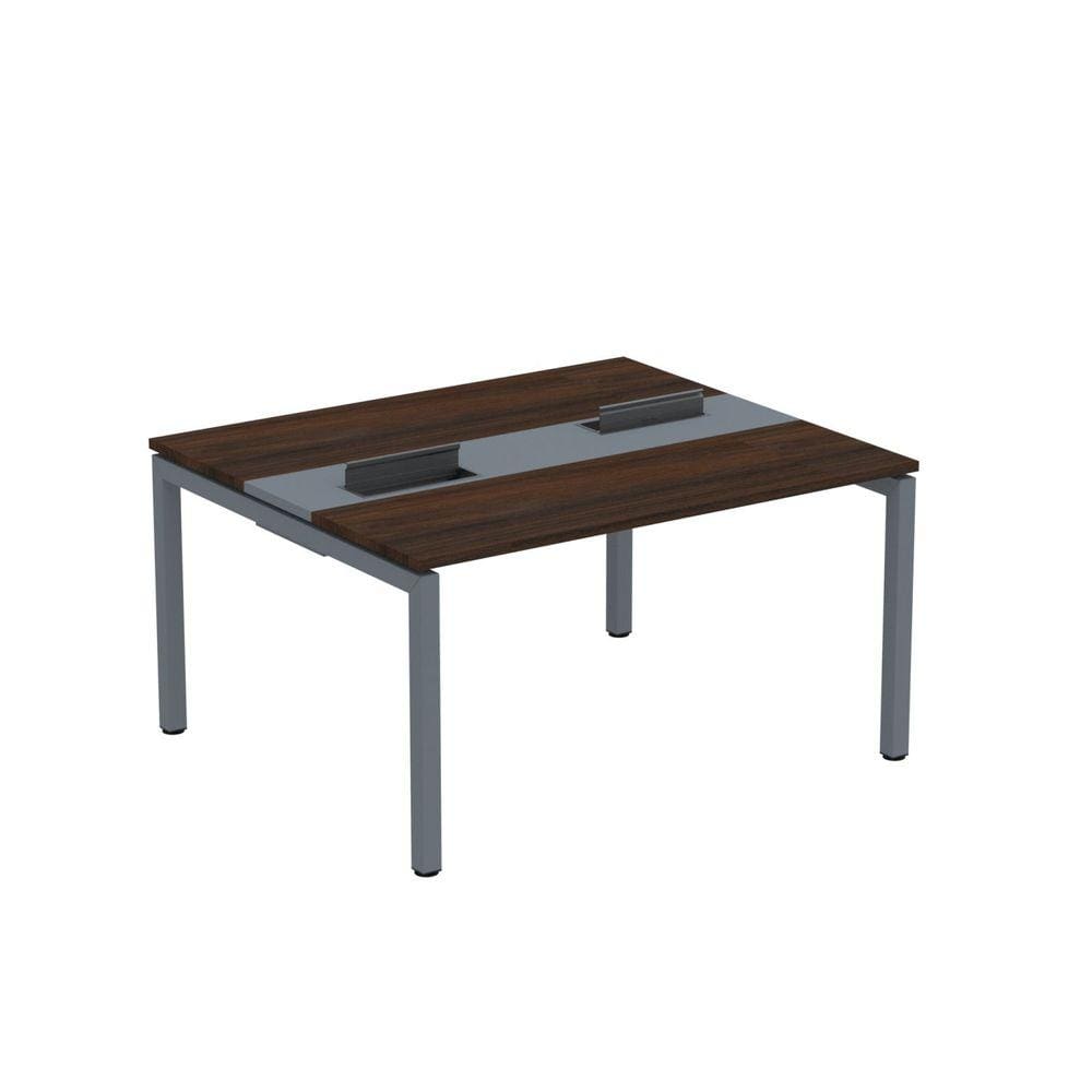 Mesa Plataforma Dupla com Pé de Aço para Coworking 140x120 Pdc14/12/2p Escalate/Grafito