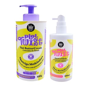 Manteiga Modeladora Nut ButterCream 480g + Exilir Revitalizador Guava Exilir 200ml Lola Plot Twist