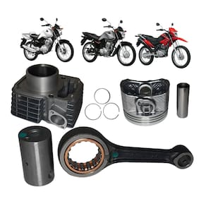 1 Kit Cilindro+Kit Biela Honda Cg Fan 125 2009 A 2015 Mahle