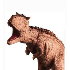 Dinossauro Dino max Carnotauro Macio Vinil  Borracha 25 cm Grande Carnotaurus Brinquedo Infantil Flexível