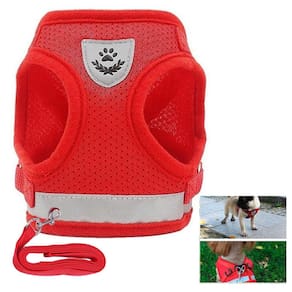 Peitoral Guia Cachorro Gato Cao Pet Coleira Faixa Refletiva Colete Animal de Estimaçao Conforto Caminhada Passeio