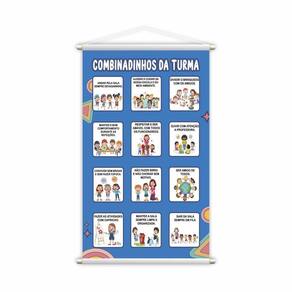 Banner Combinadinhos Da Turma Pedagógico Escolar 60X40Cm